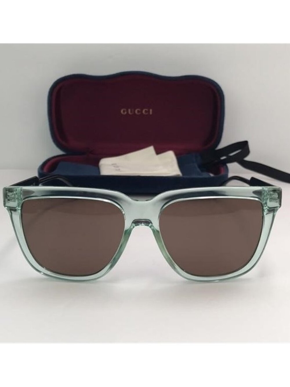 Gucci GG0976S 002 in injected material , in green rectangular/square Sunglasses - Picture 7 of 12